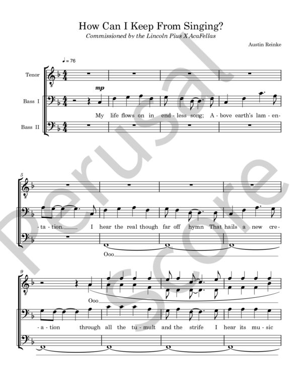 How Can I Keep From Singing? - Image 2